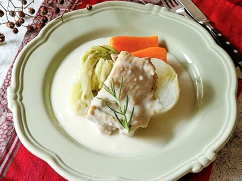 みやざき地頭鶏のポトフ　スープで作るクリームソース